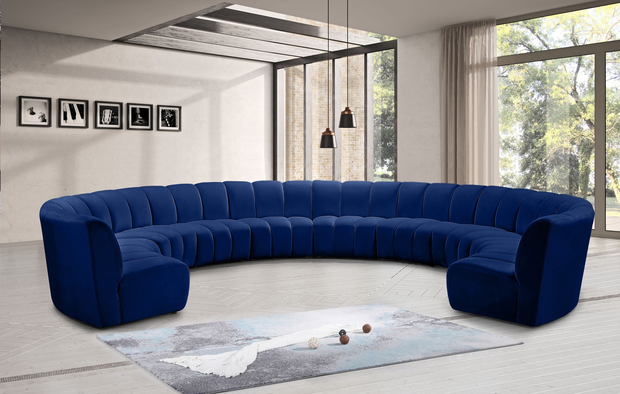Infinity - 10 Piece Velvet Modular Sectional - Urban Living Furniture (Los Angeles, CA)
