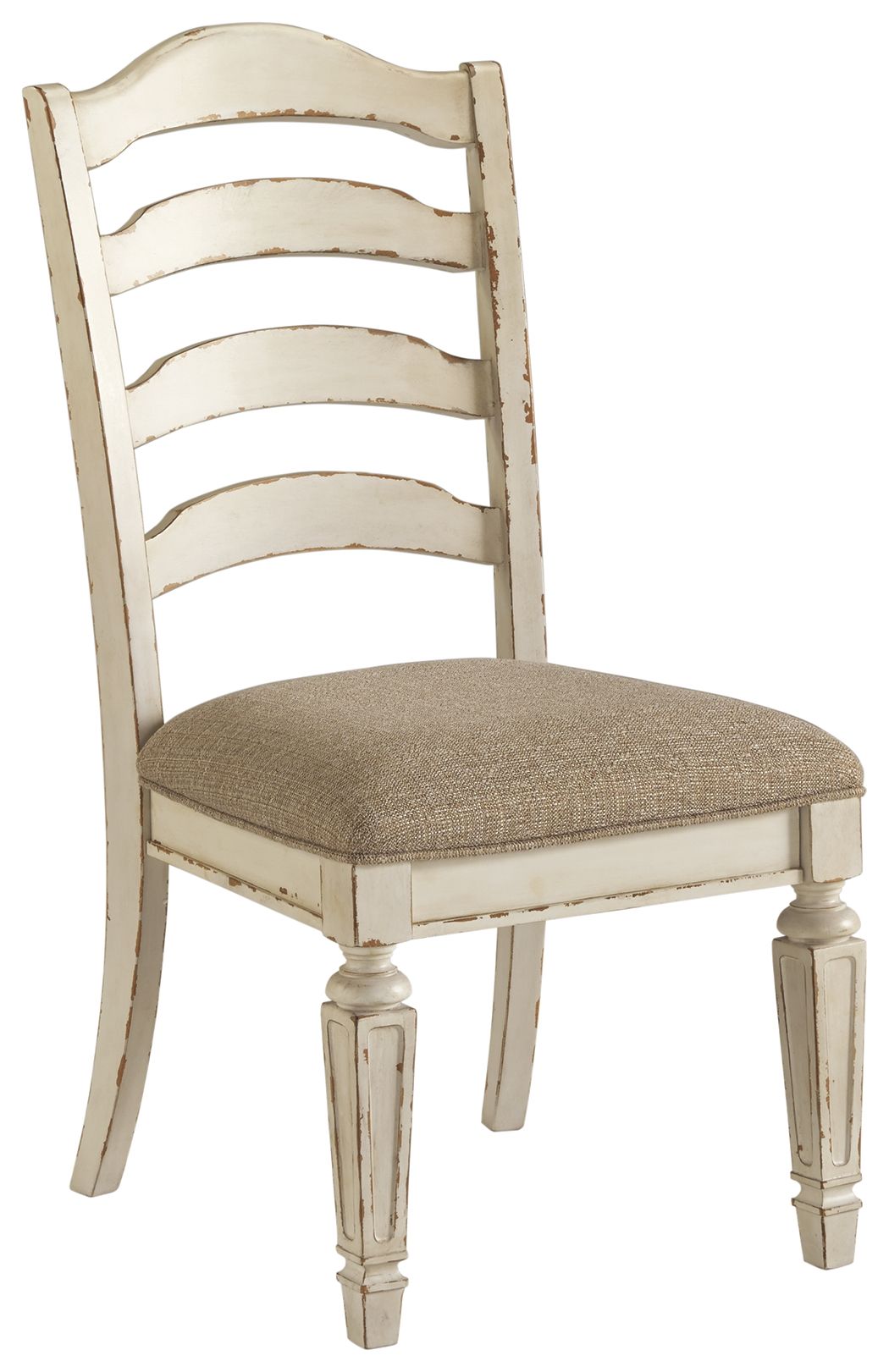 Realyn - Chipped White - Dining UPH Side Chair (Set of 2) - Ladderback - Urban Living Furniture (Los Angeles, CA)