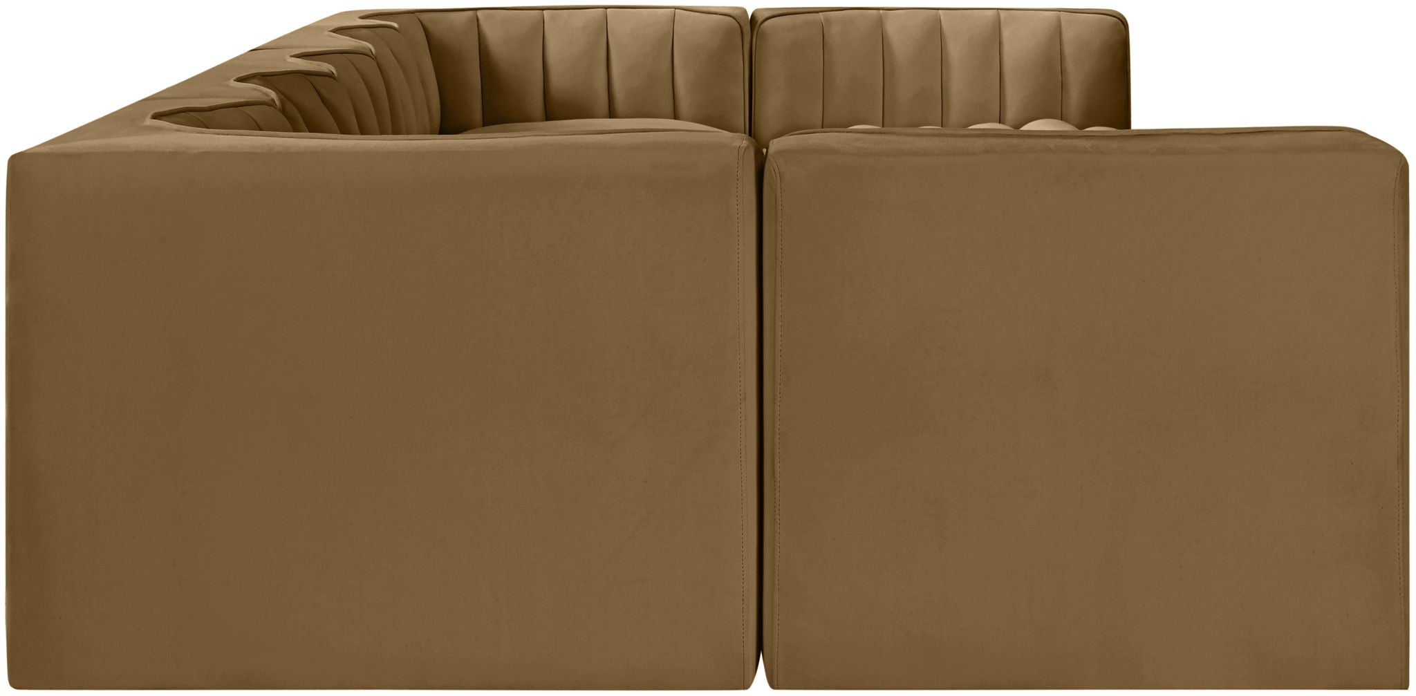 Rummi - Velvet Performance Fabric Upholstered 7 Piece Modular Sectional (With 2 Corner Chairs) - Urban Living Furniture (Los Angeles, CA)