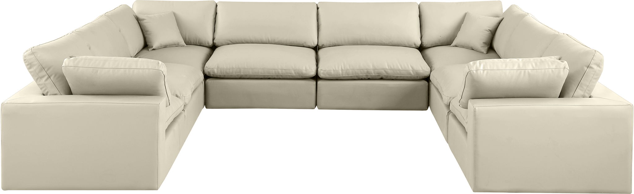 Comfy - 8 Piece Faux Leather Modular Sectional - Urban Living Furniture (Los Angeles, CA)