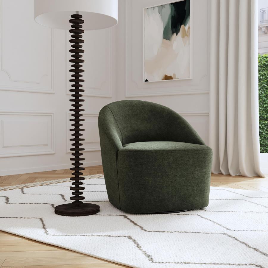 Leon - Upholstered Barrel Accent Swivel Chair - Urban Living Furniture (Los Angeles, CA)