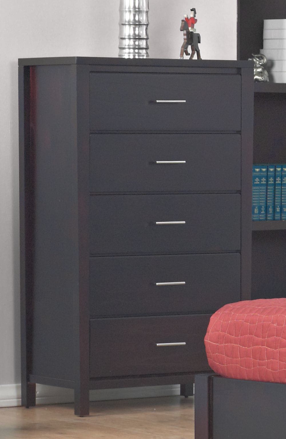 Nevis - Five Drawer Chest - Espresso (2024)