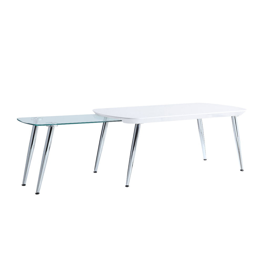 Patina - Coffee Table - White & Chrome - Urban Living Furniture (Los Angeles, CA)
