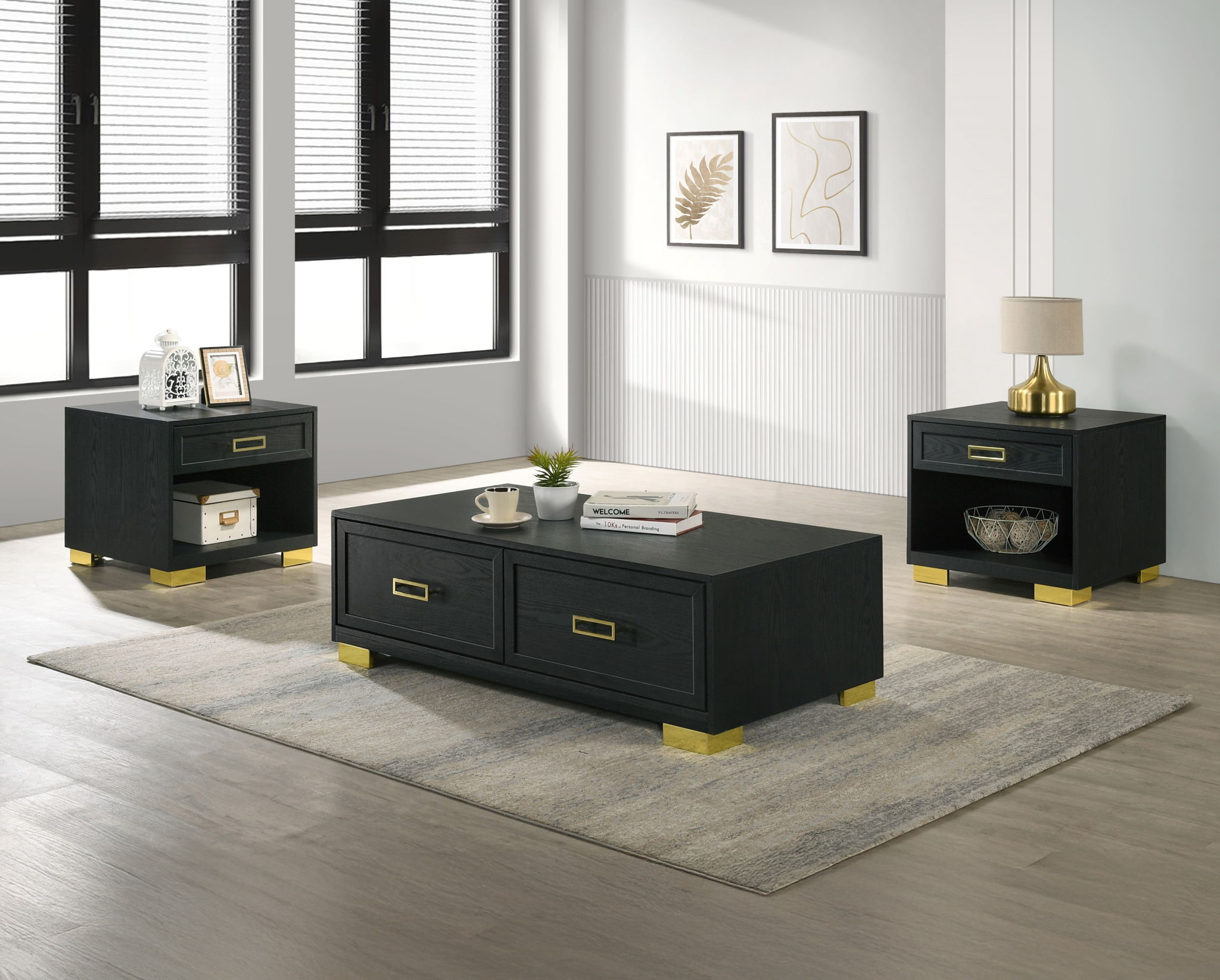 Pepe - Table Set (Coffee & 2 End Tables) - Black - Urban Living Furniture (Los Angeles, CA)