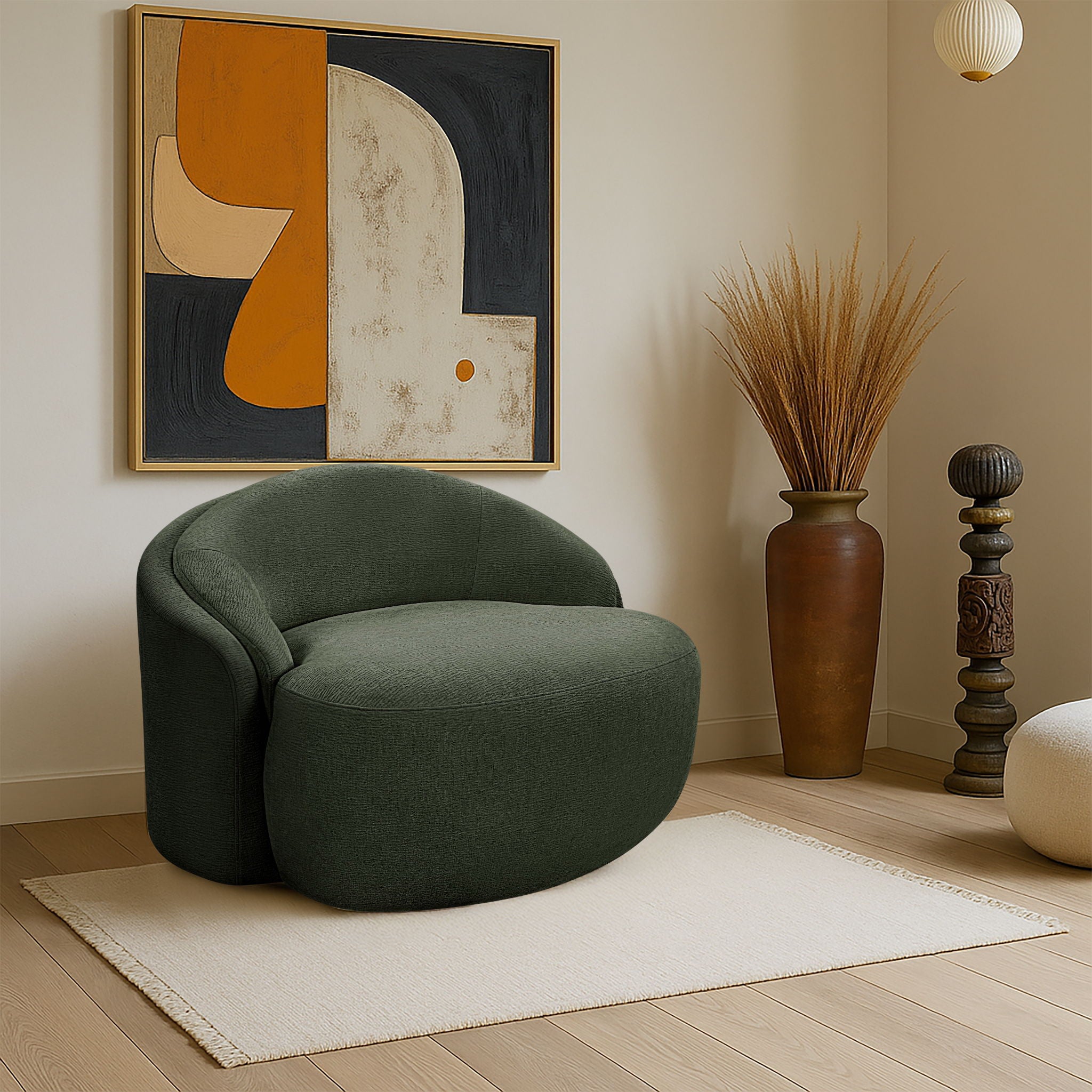 Caspian - Chenille Fabric Upholstered Chair - Urban Living Furniture (Los Angeles, CA)