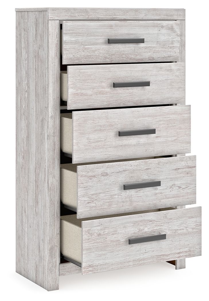 Cayboni - Whitewash - Five Drawer Chest - Urban Living Furniture (Los Angeles, CA)