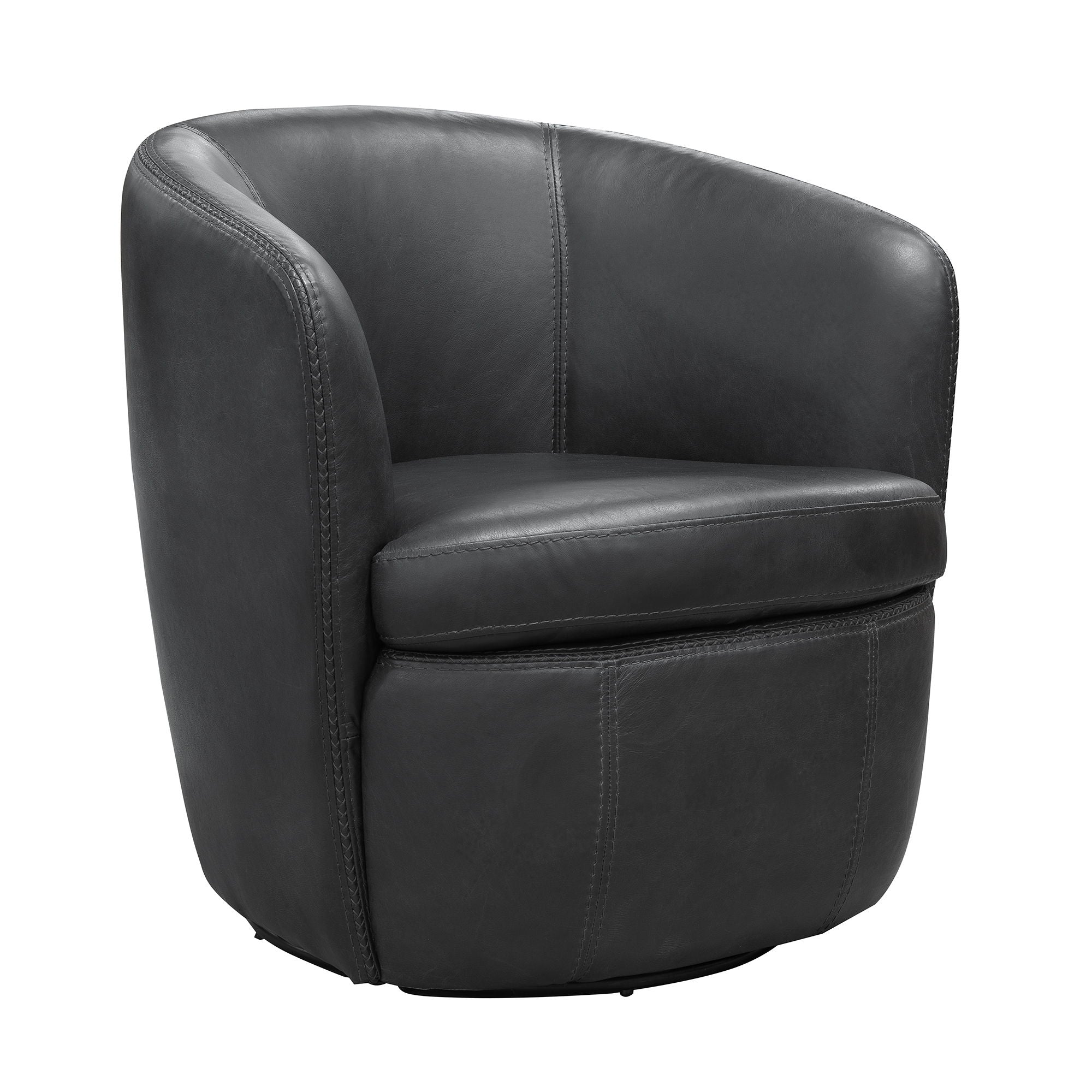Barolo - 100% Italian Leather Swivel Club Chair (Set of 2) - Urban Living Furniture (Los Angeles, CA)