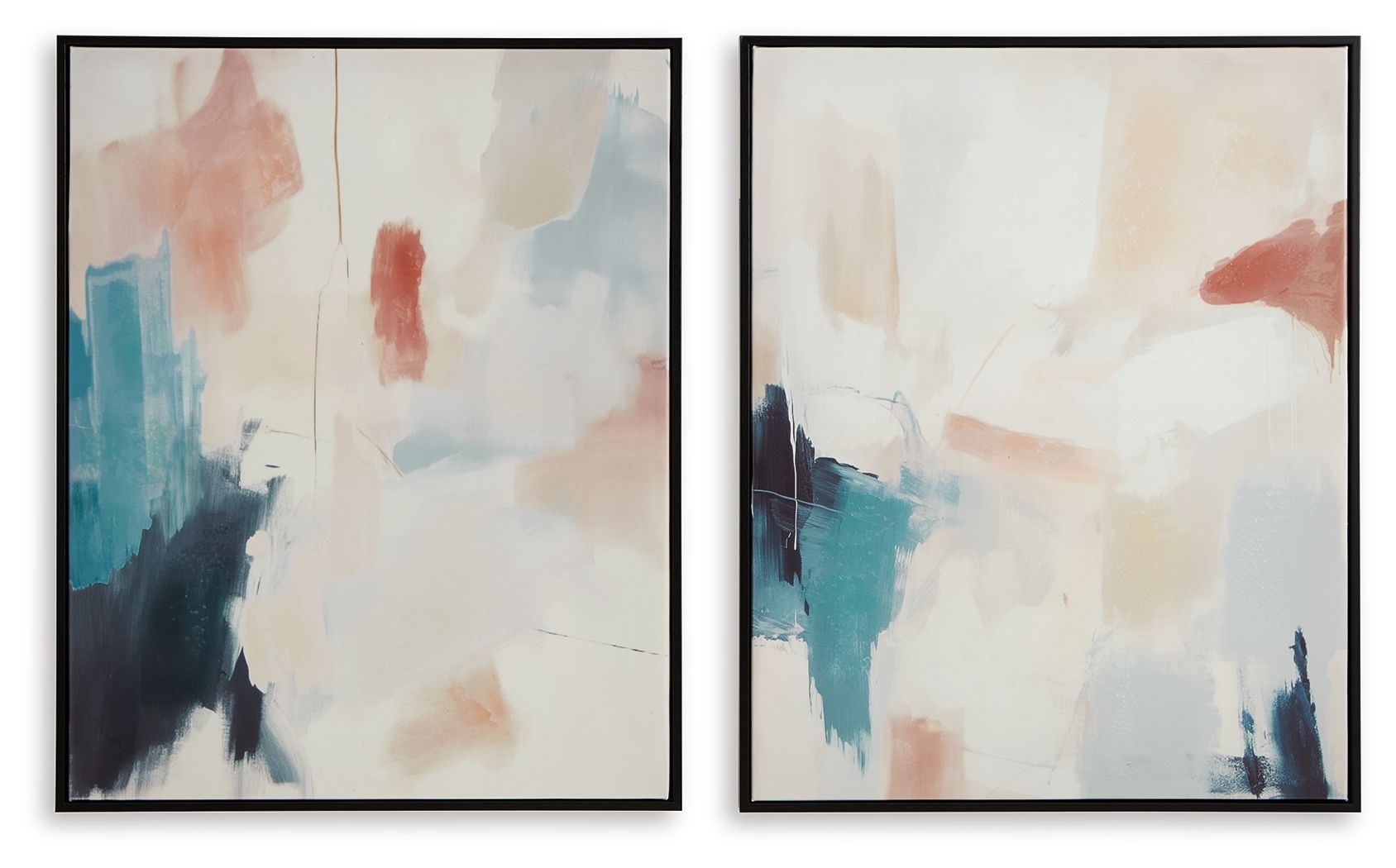 Caldish - Blue / White / Pink - Wall Art Set (Set of 2) - Urban Living Furniture (Los Angeles, CA)