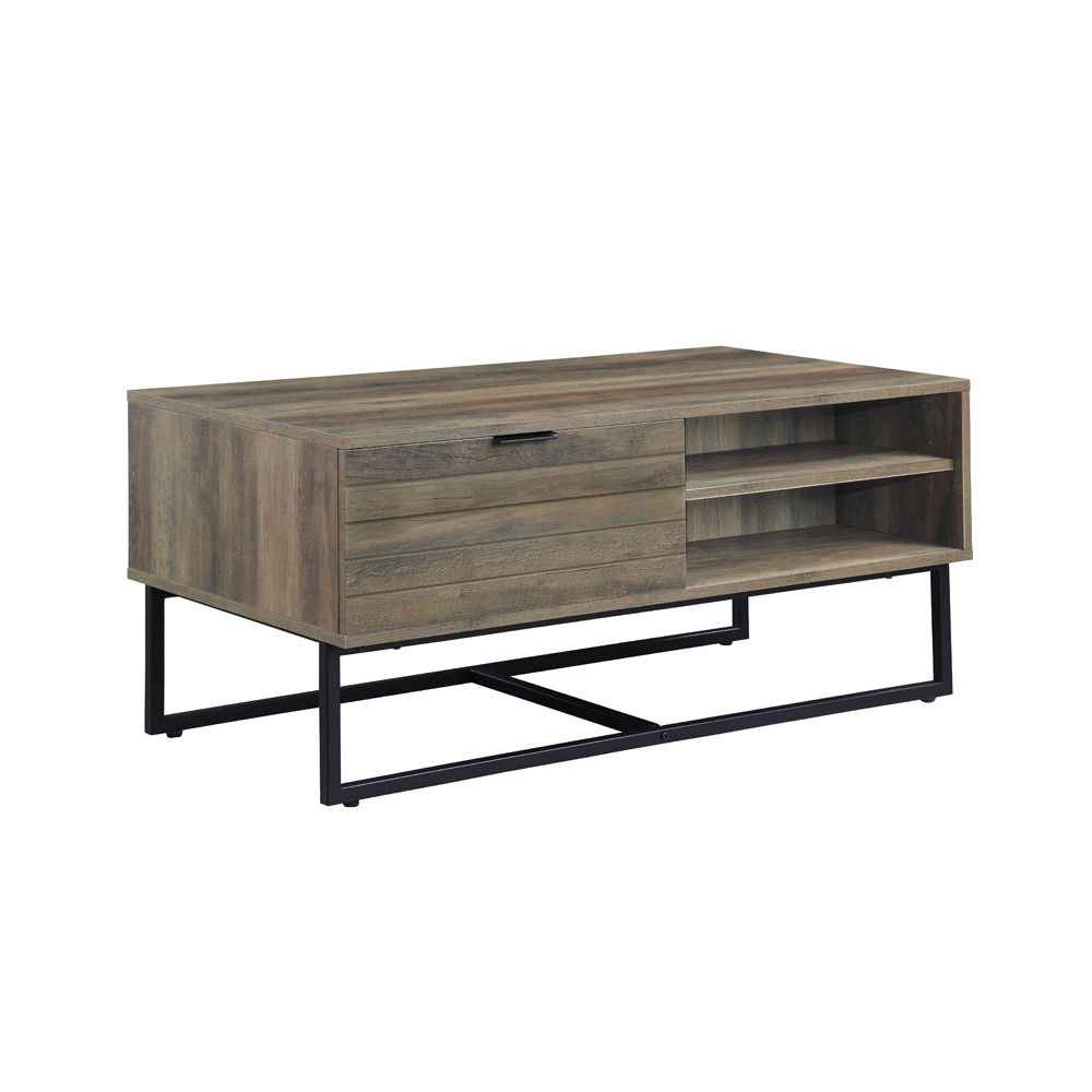 Homare - Coffee Table - Rustic Oak & Black - Urban Living Furniture (Los Angeles, CA)