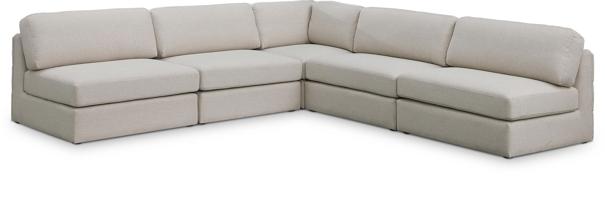 Beckham - 5 Piece Modular Corner Armless Sectional - Urban Living Furniture (Los Angeles, CA)