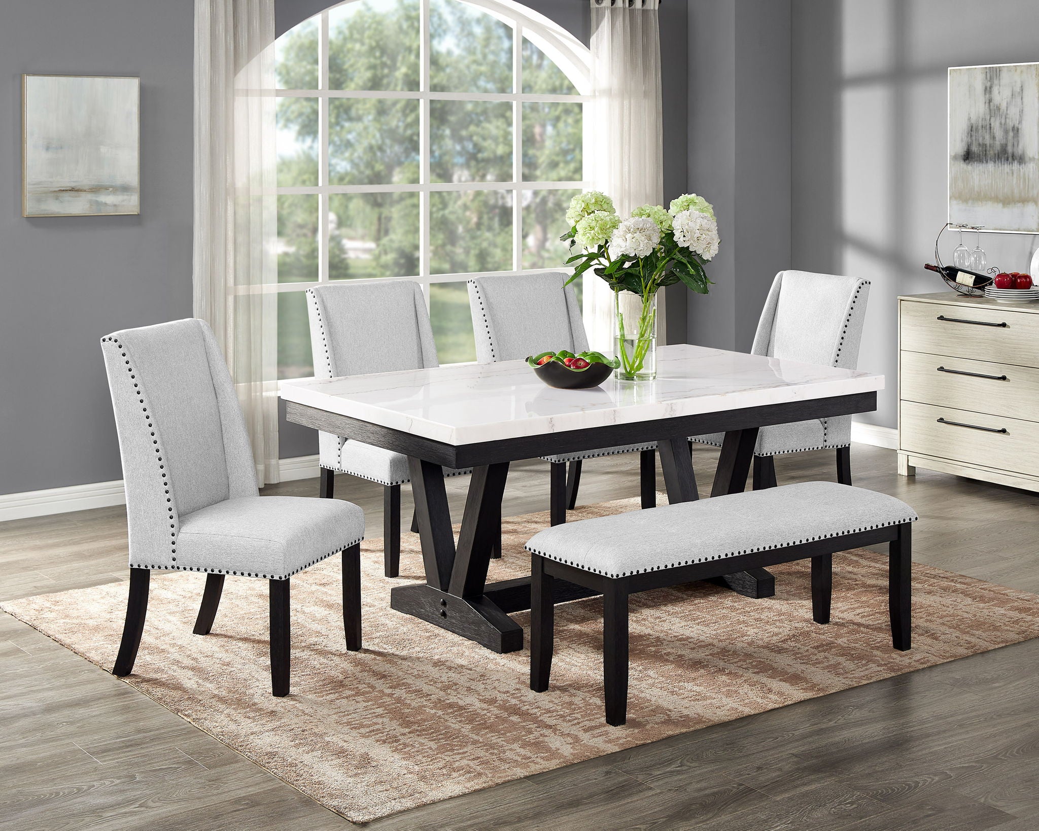 Varley - Dining Room Set With Wing Chairs - Urban Living Furniture (Los Angeles, CA)