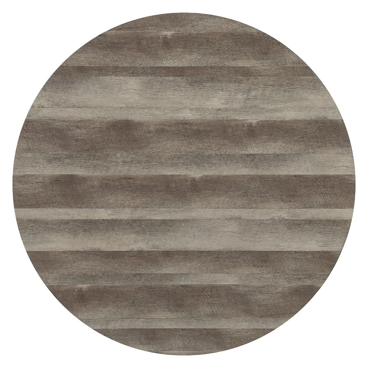 Zudora - Round Dining Table - Antique Oak & Black - Urban Living Furniture (Los Angeles, CA)