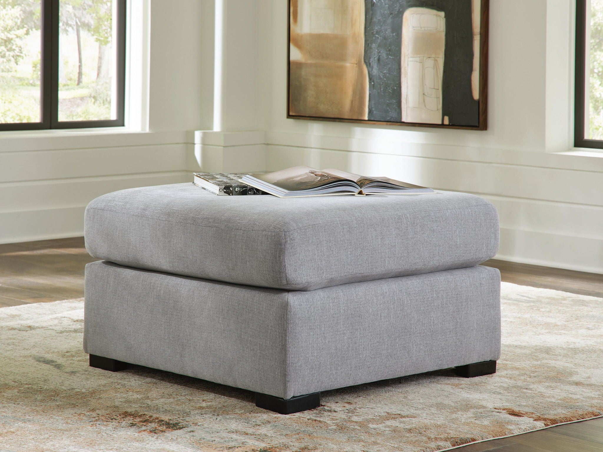 Lakepoint - Oversized Accent Ottoman - Nickel - Urban Living Furniture (Los Angeles, CA)