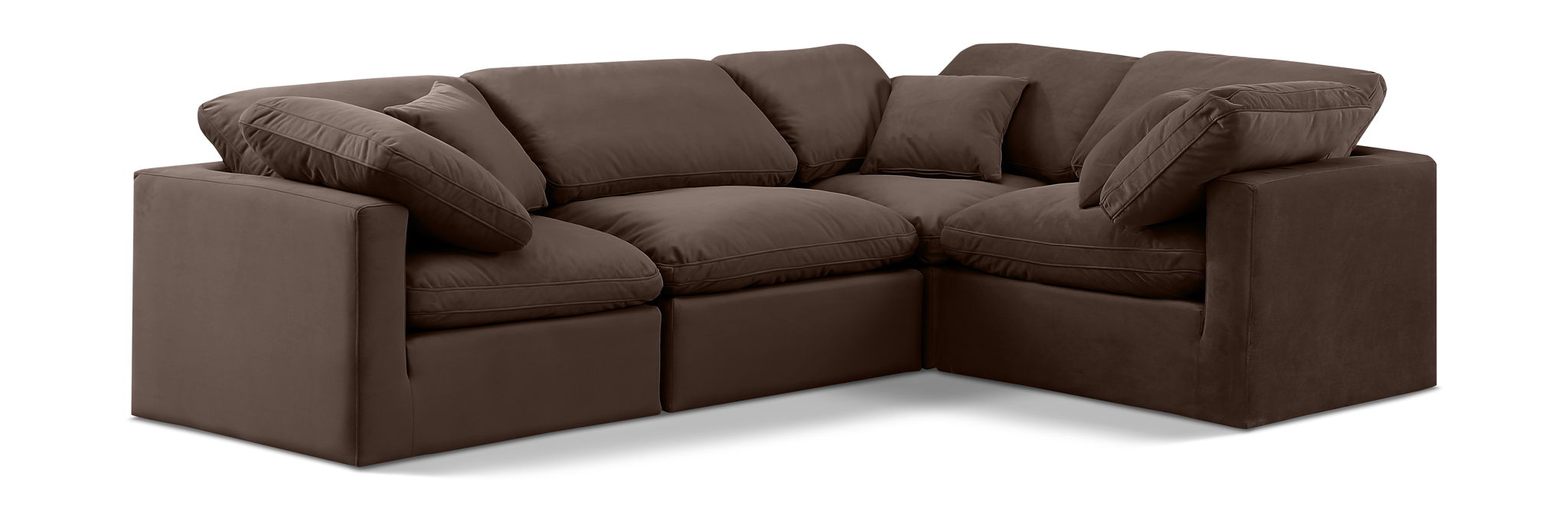 Indulge - Velvet 4 Piece Modular Corner Sectional - Urban Living Furniture (Los Angeles, CA)