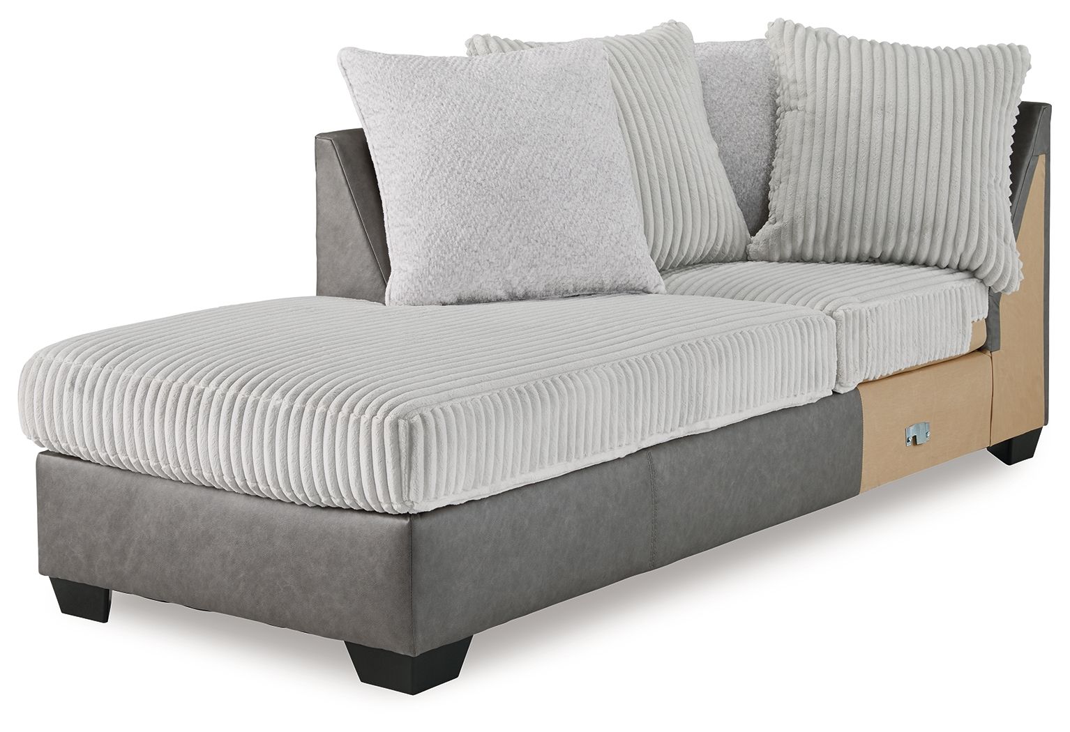Clairette Court - Alloy - Laf Corner Chaise - Urban Living Furniture (Los Angeles, CA)