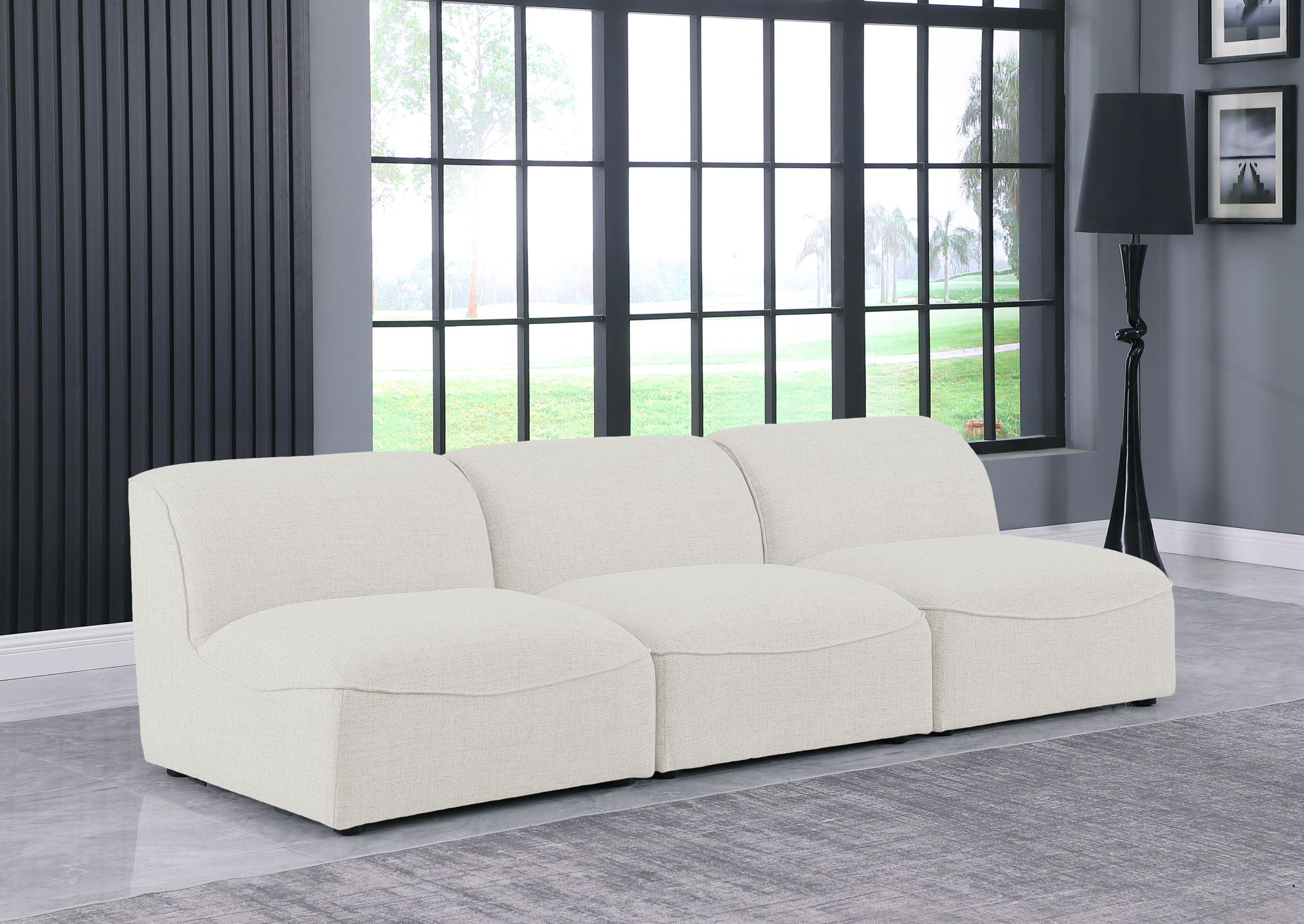 Miramar - 3 Seat Armless Modular Sofa - Urban Living Furniture (Los Angeles, CA)