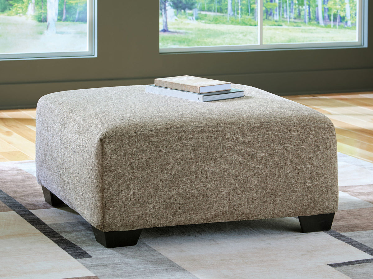 Newellen - Oversized Accent Ottoman - Beige - Urban Living Furniture (Los Angeles, CA)