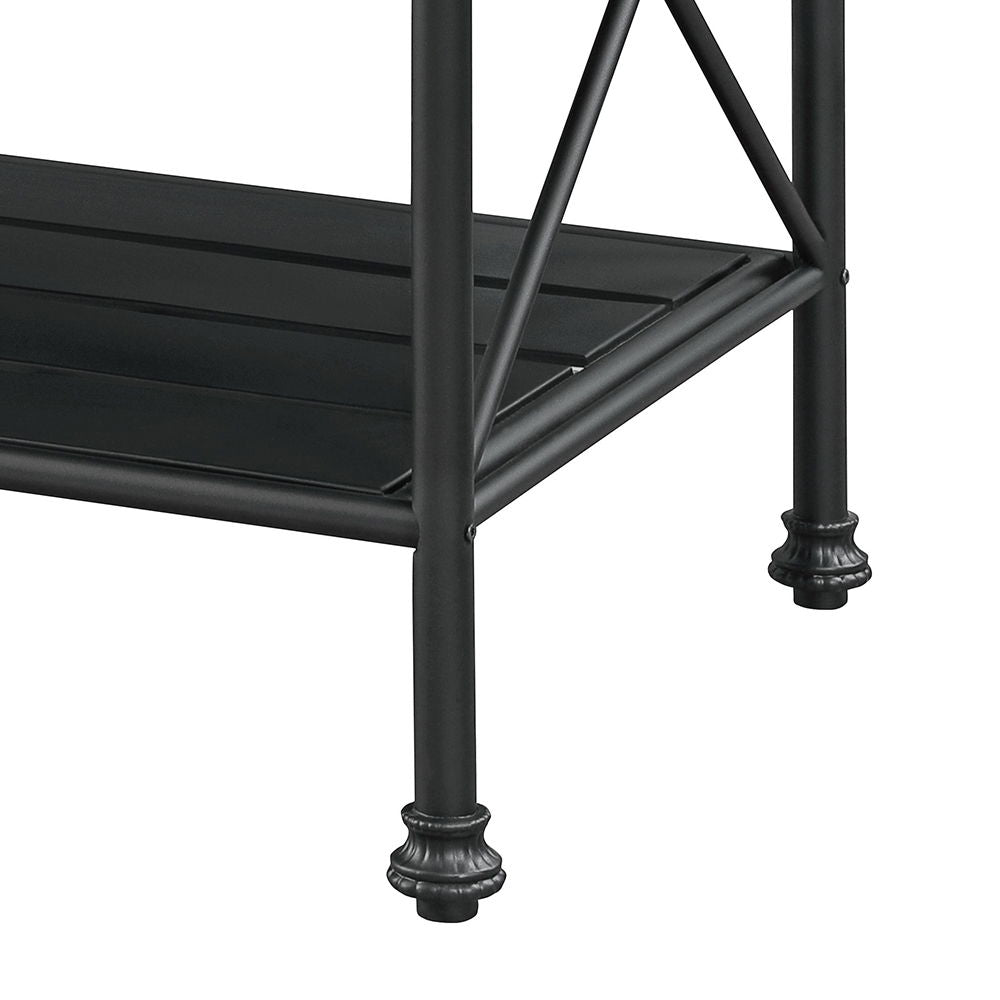 Brahm - Kitchen Island - White Marble Top & Gray - Urban Living Furniture (Los Angeles, CA)