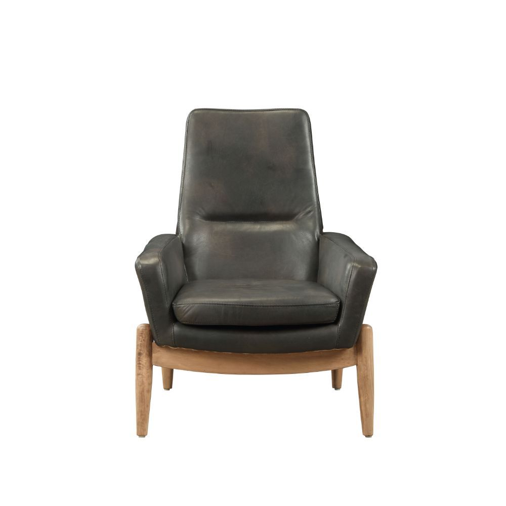 Dolphin - Accent Chair - Black Top Grain Leather - Urban Living Furniture (Los Angeles, CA)