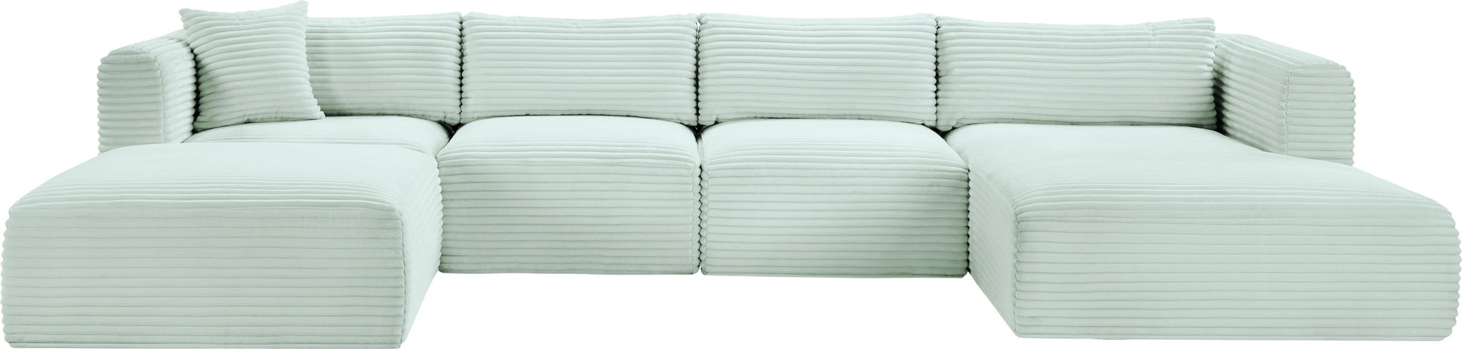 Shaggy - 5 Piece Modular Sectional With Chaise And Ottoman - Urban Living Furniture (Los Angeles, CA)