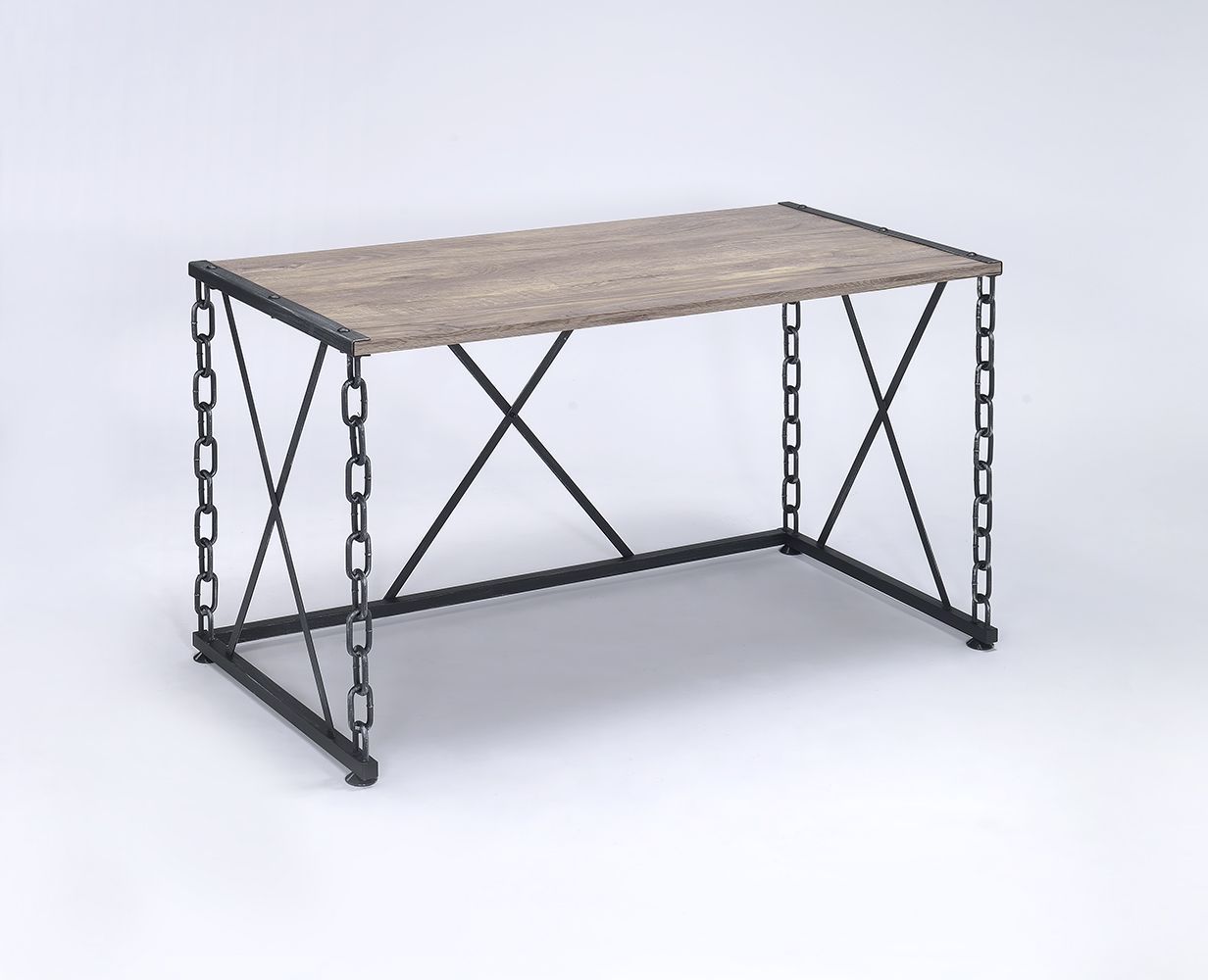 Jodie - Console Table (Same 92248) - Rustic Oak & Antique Black - Urban Living Furniture (Los Angeles, CA)