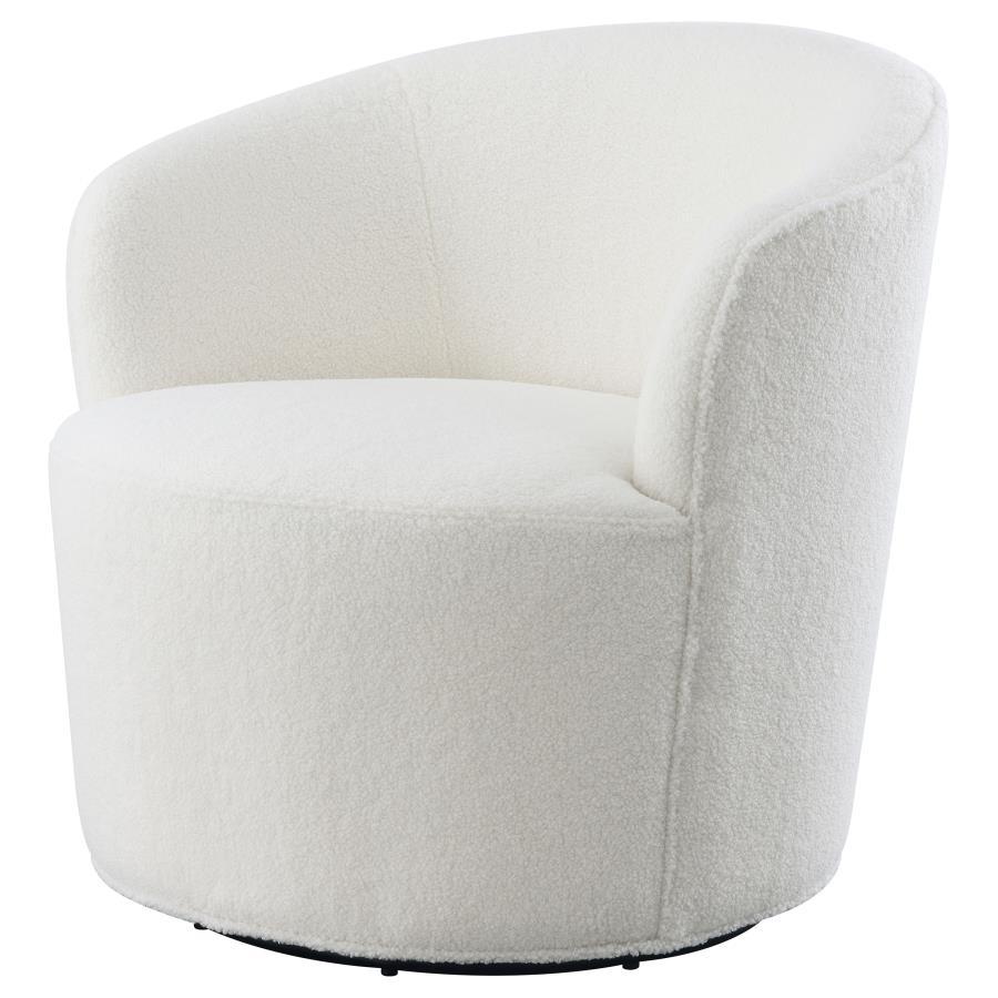 Joyce - Upholstered Barrel Back Swivel Chair - Urban Living Furniture (Los Angeles, CA)