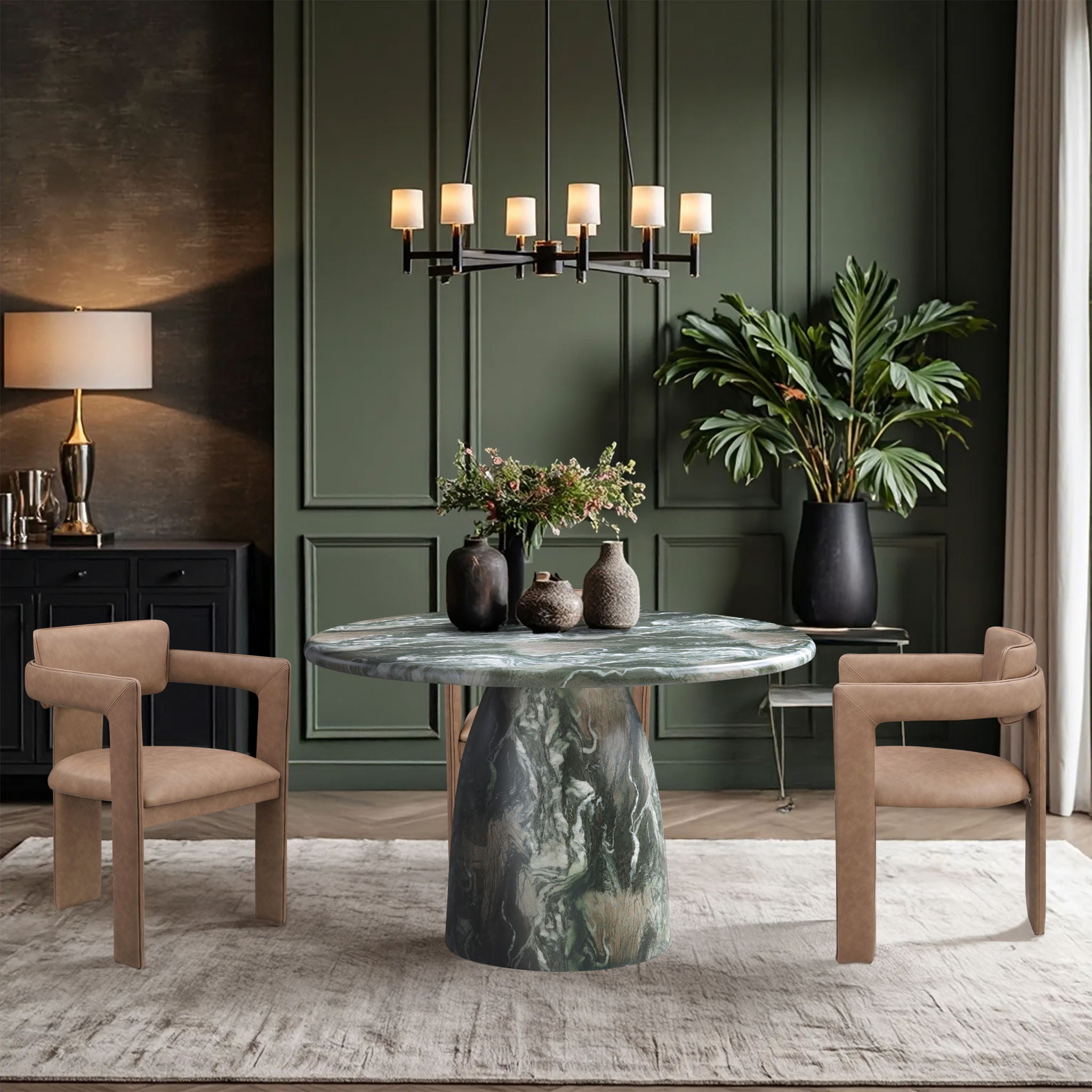 Cosenza - Round Concrete Dining Table - Urban Living Furniture (Los Angeles, CA)