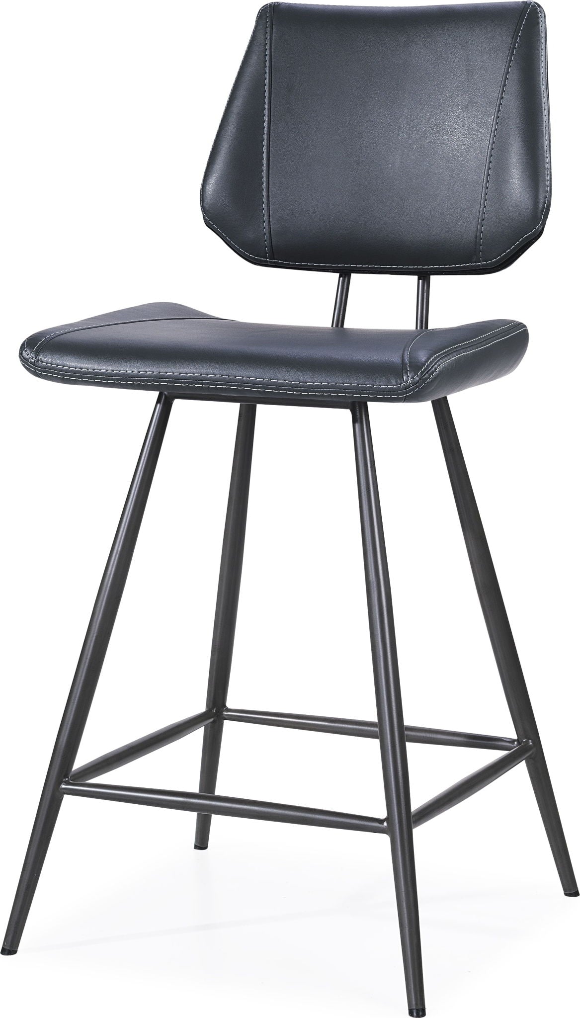 Crossroads - Vinson Modern Swivel Counter Stool (Set of 2) - Cobalt