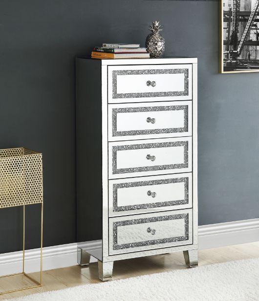 Noralie - Cabinet - Mirrored, Faux Diamonds - Urban Living Furniture (Los Angeles, CA)