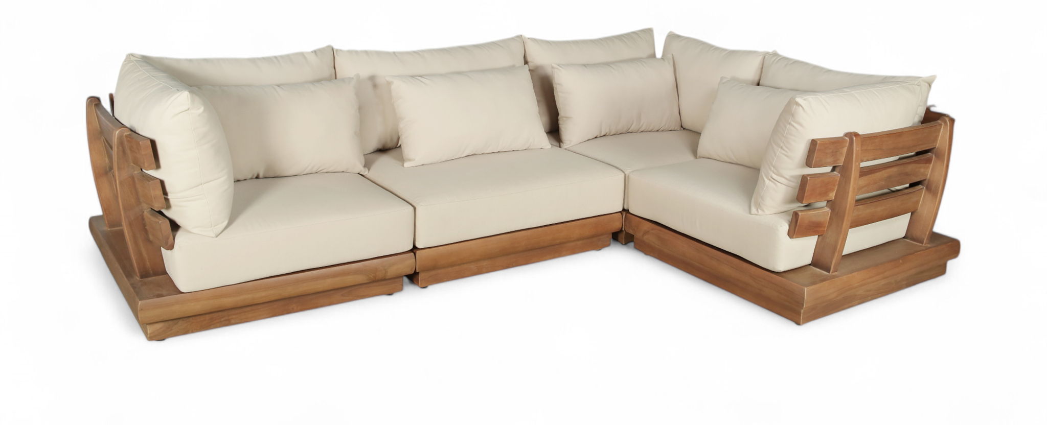 Mirella - 4 Piece Water Resistant Fabric Outdoor Patio Modular Sectional - Urban Living Furniture (Los Angeles, CA)