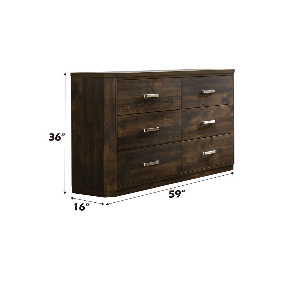 Elettra - Dresser - Rustic Walnut - Urban Living Furniture (Los Angeles, CA)