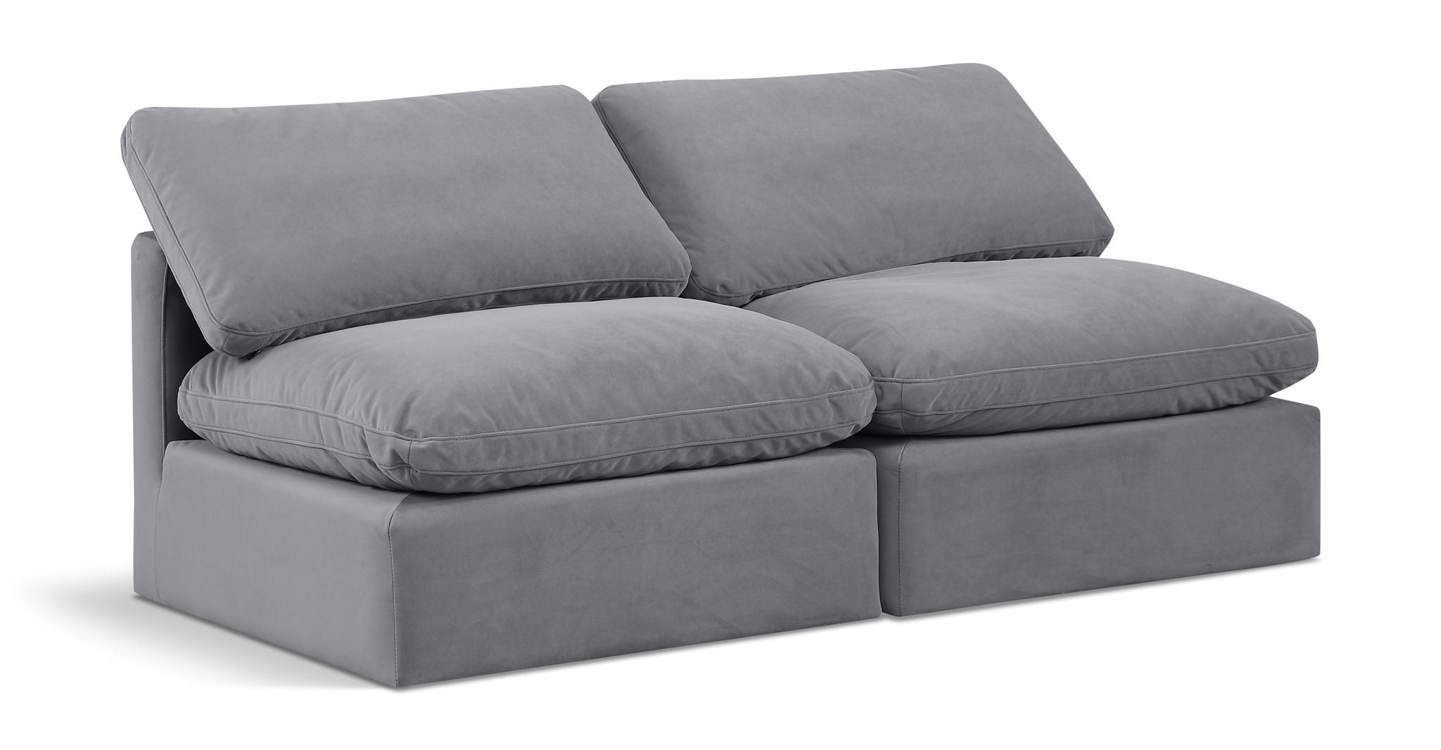 Indulge - Velvet 2 Seat Modular Armless Sofa - Urban Living Furniture (Los Angeles, CA)