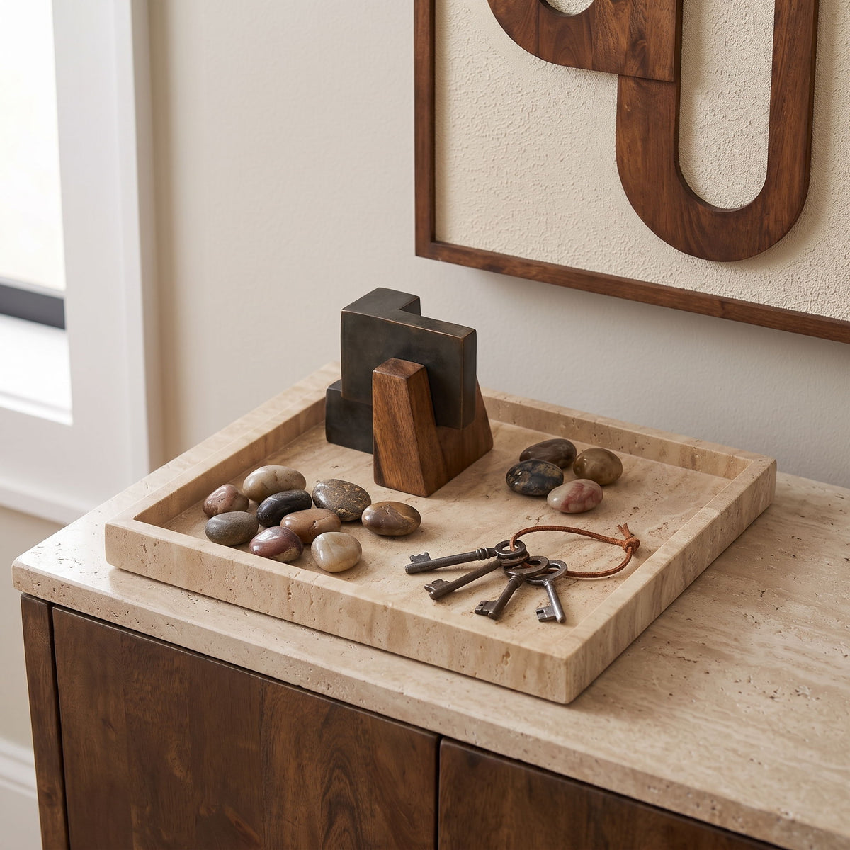 Michael - Travertine Tray