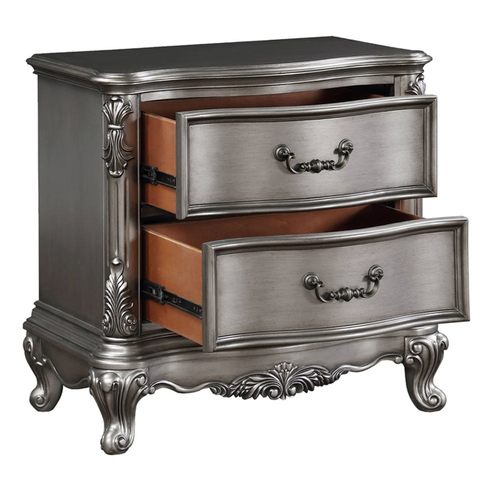 Ariadne - Nightstand - Antique Platinum - Urban Living Furniture (Los Angeles, CA)