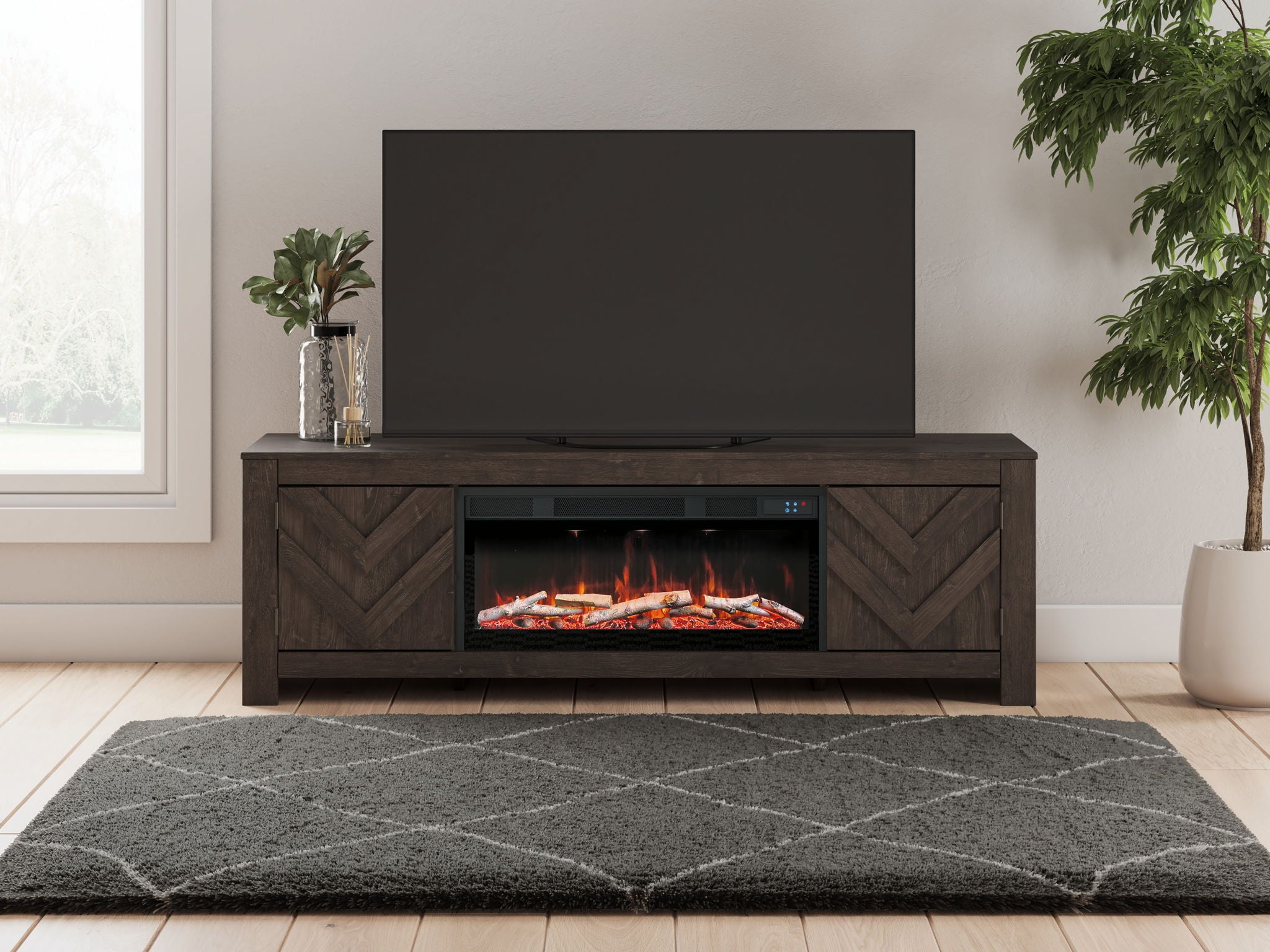 Cayboni - LG TV Stand With Fireplace Option - Urban Living Furniture (Los Angeles, CA)