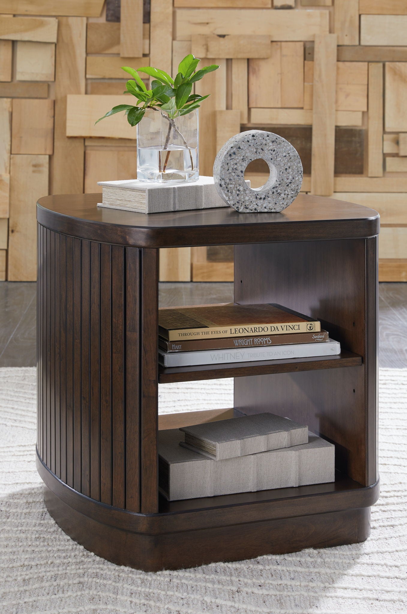Korestone - Dark Brown - Square End Table - Urban Living Furniture (Los Angeles, CA)