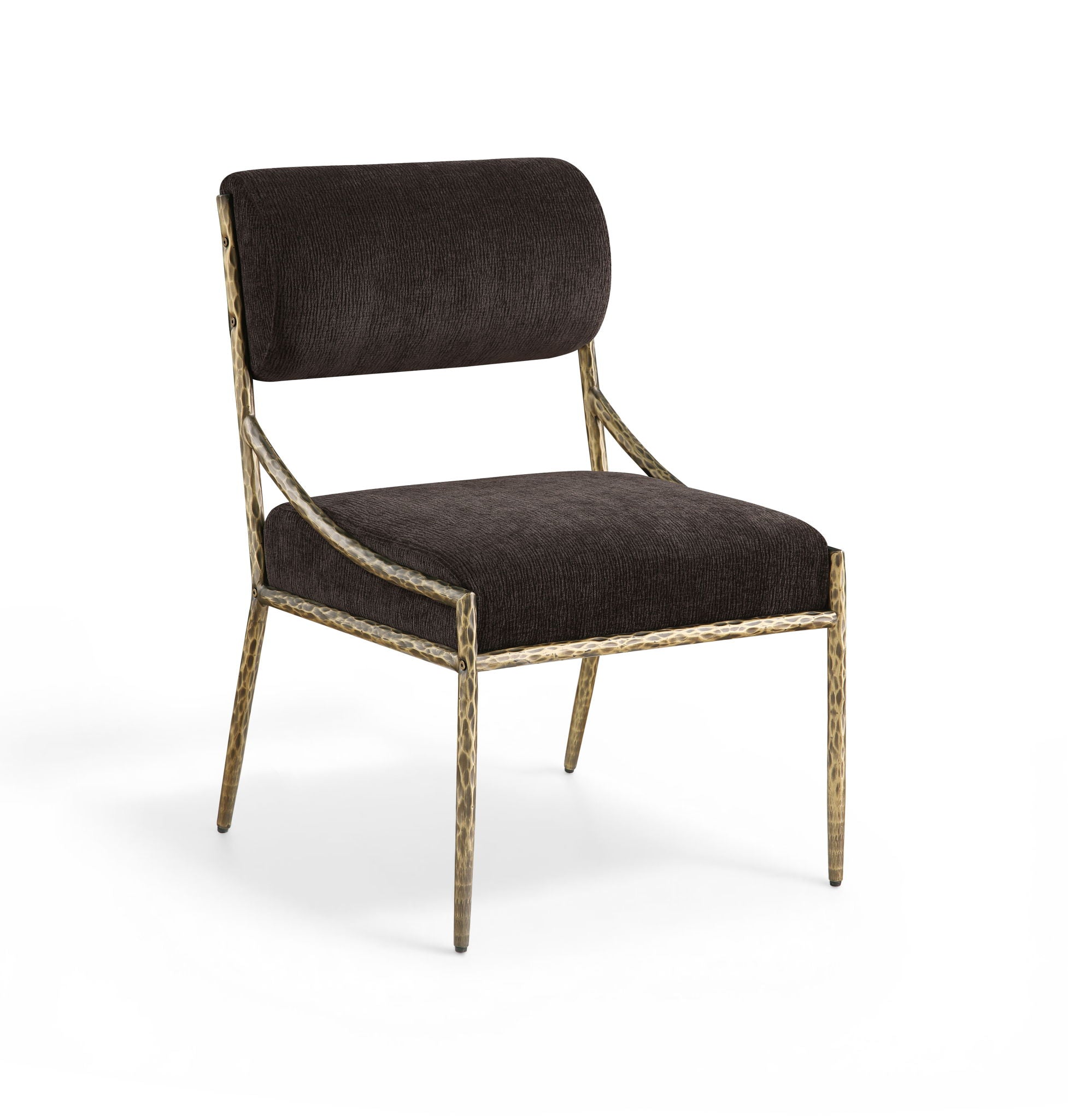 Bastille - Upholstered Dining Side Chair (Set of 2) - Brass Frame - Urban Living Furniture (Los Angeles, CA)