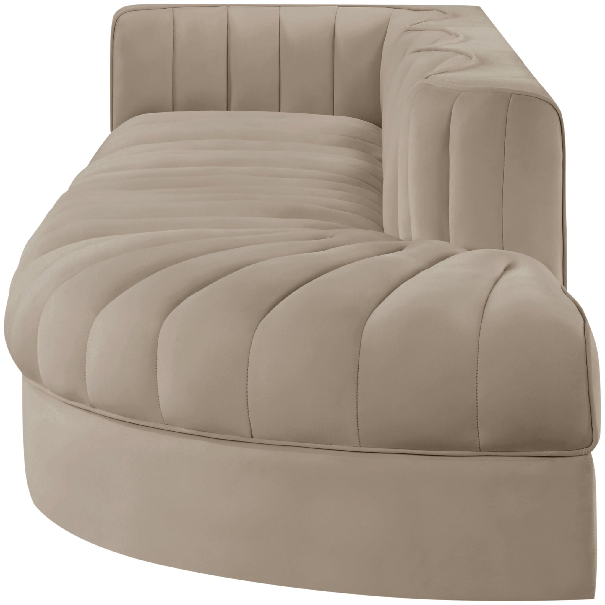 Rummi - Velvet Performance Fabric Upholstered 4 Piece Modular Sectional With Reverse Corner Chair - Urban Living Furniture (Los Angeles, CA)