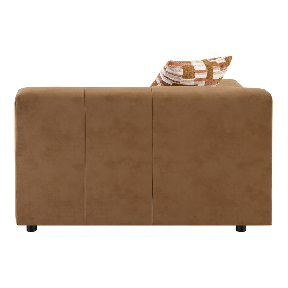 Zoey - Modular - RF Arm Chair With Pillow - Chocolate Suede - Urban Living Furniture (Los Angeles, CA)