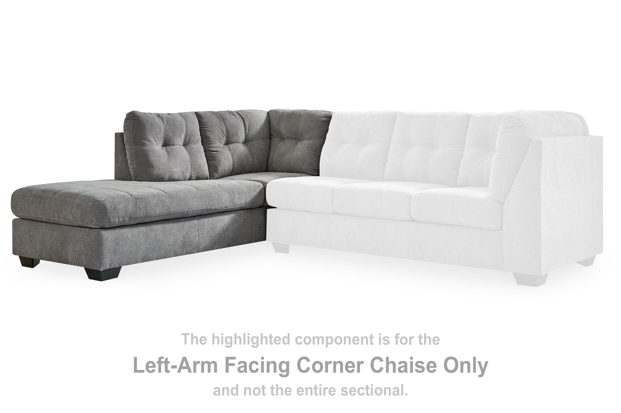 Marleton - Gray - Laf Corner Chaise - Urban Living Furniture (Los Angeles, CA)