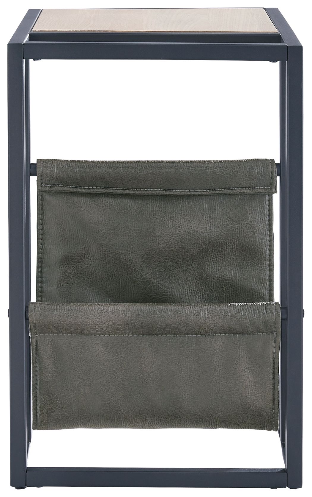 Freslowe - Light Brown / Black - Chair Side End Table with Magazine Basket - Urban Living Furniture (Los Angeles, CA)