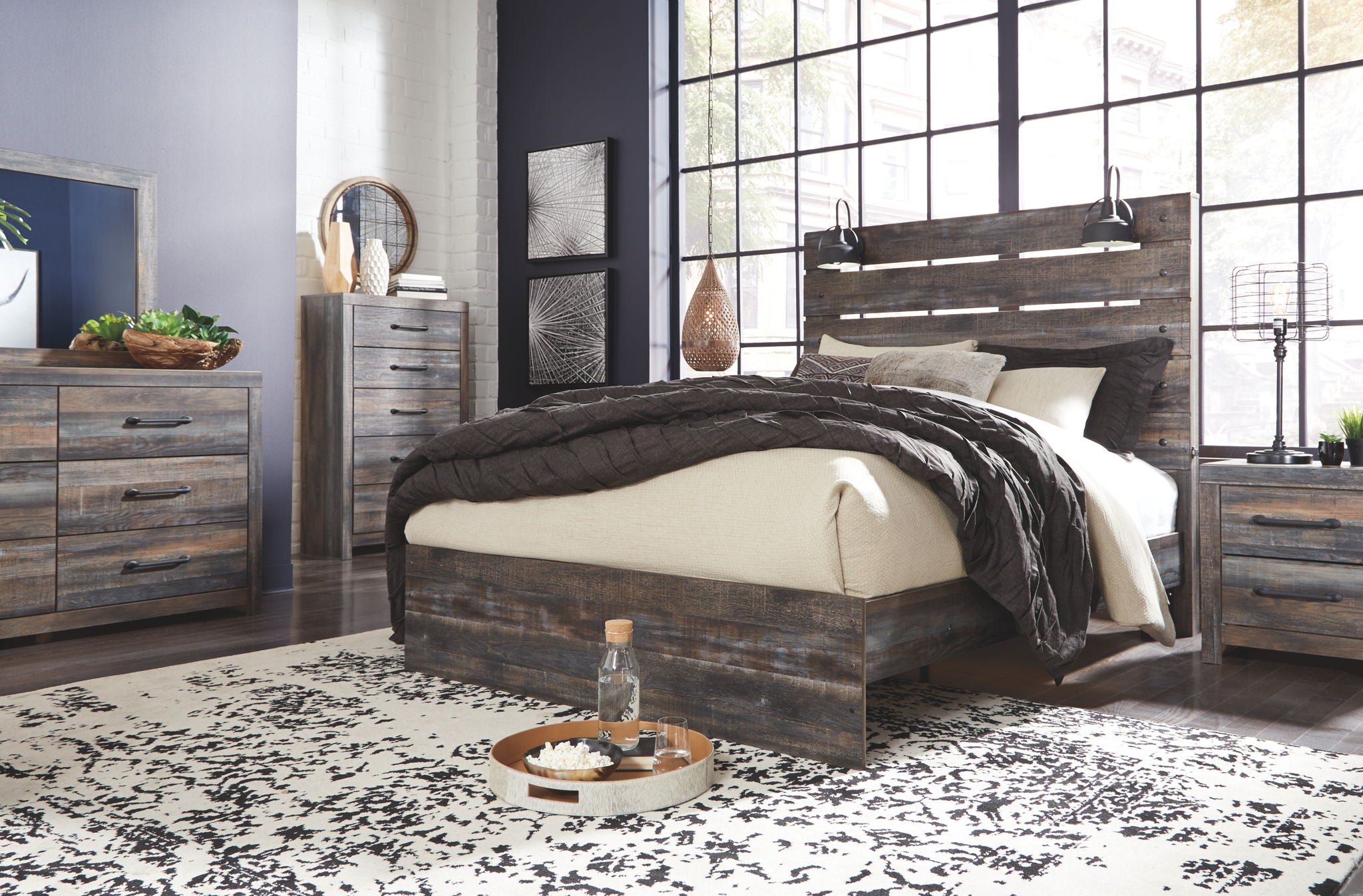 Drystan - Panel Bed - Urban Living Furniture (Los Angeles, CA)