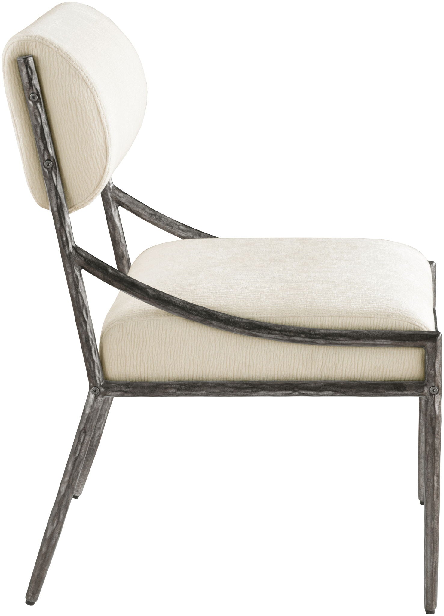 Bastille - Upholstered Dining Side Chair (Set of 2) - Silver Frame - Urban Living Furniture (Los Angeles, CA)