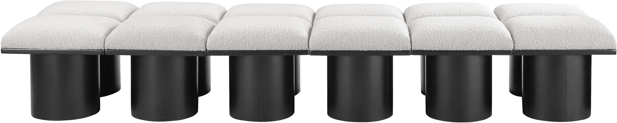 Pavilion - 12 Piece Modular Bench With Black Base - Urban Living Furniture (Los Angeles, CA)