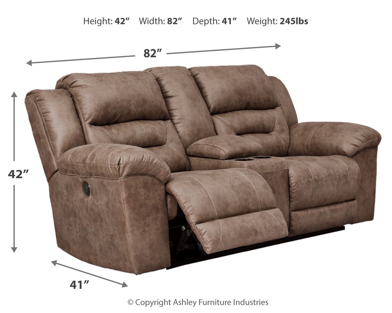 Stoneland - Power Reclining Loveseat - Urban Living Furniture (Los Angeles, CA)