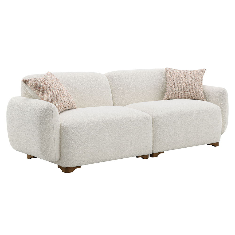 Darius - Sofa With 2 Pillows - Beige Boucle - Urban Living Furniture (Los Angeles, CA)