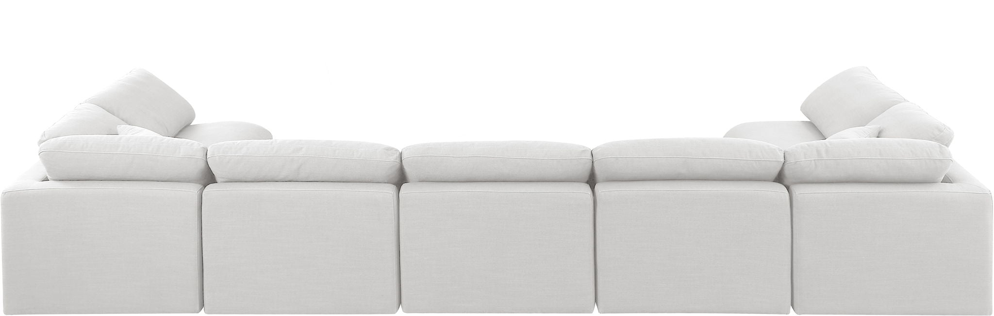 Indulge - Linen 7 Piece Modular U-Shaped Sectional - White - Urban Living Furniture (Los Angeles, CA)