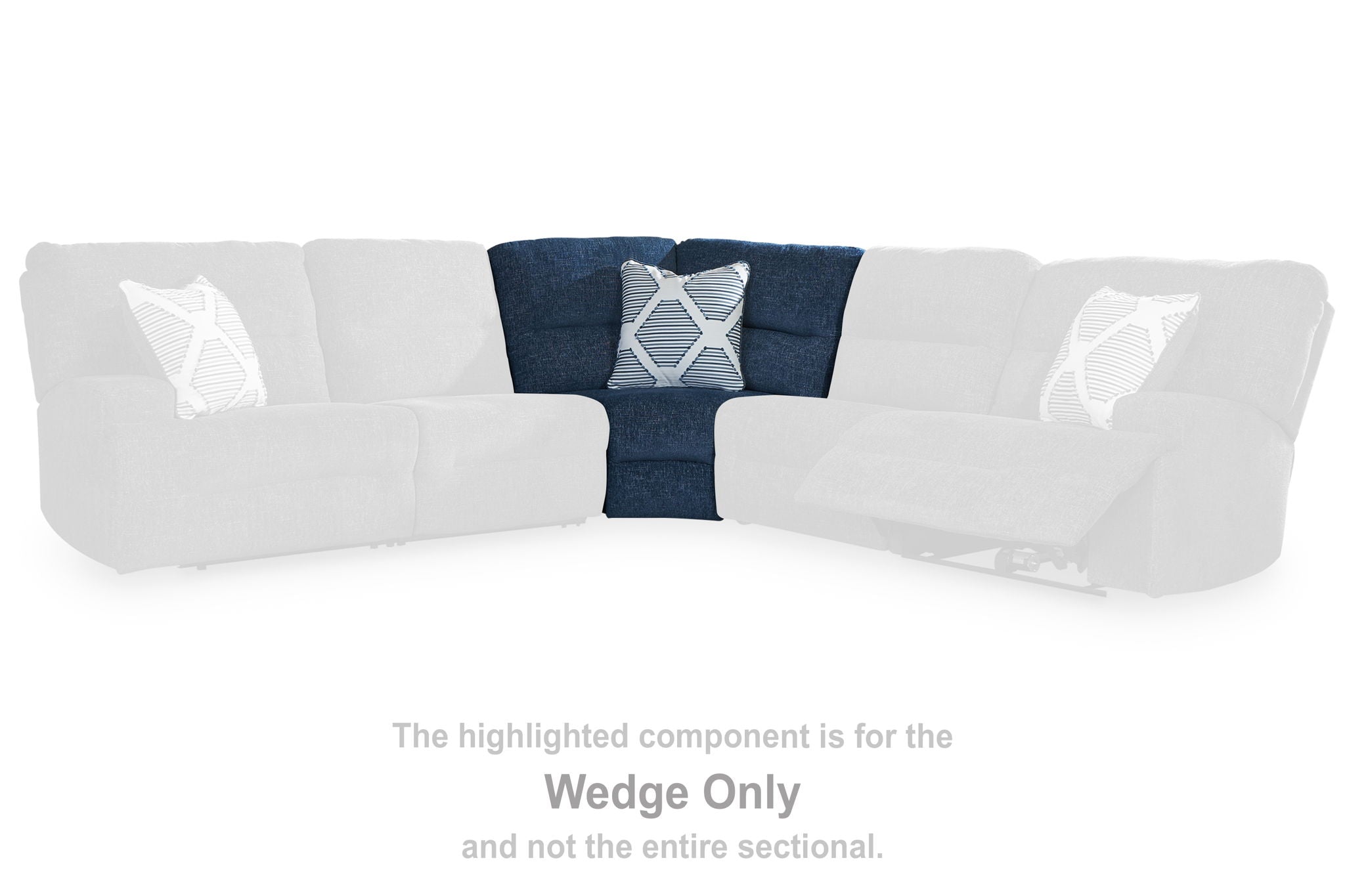 Acklen Place - Navy - Wedge - Urban Living Furniture (Los Angeles, CA)
