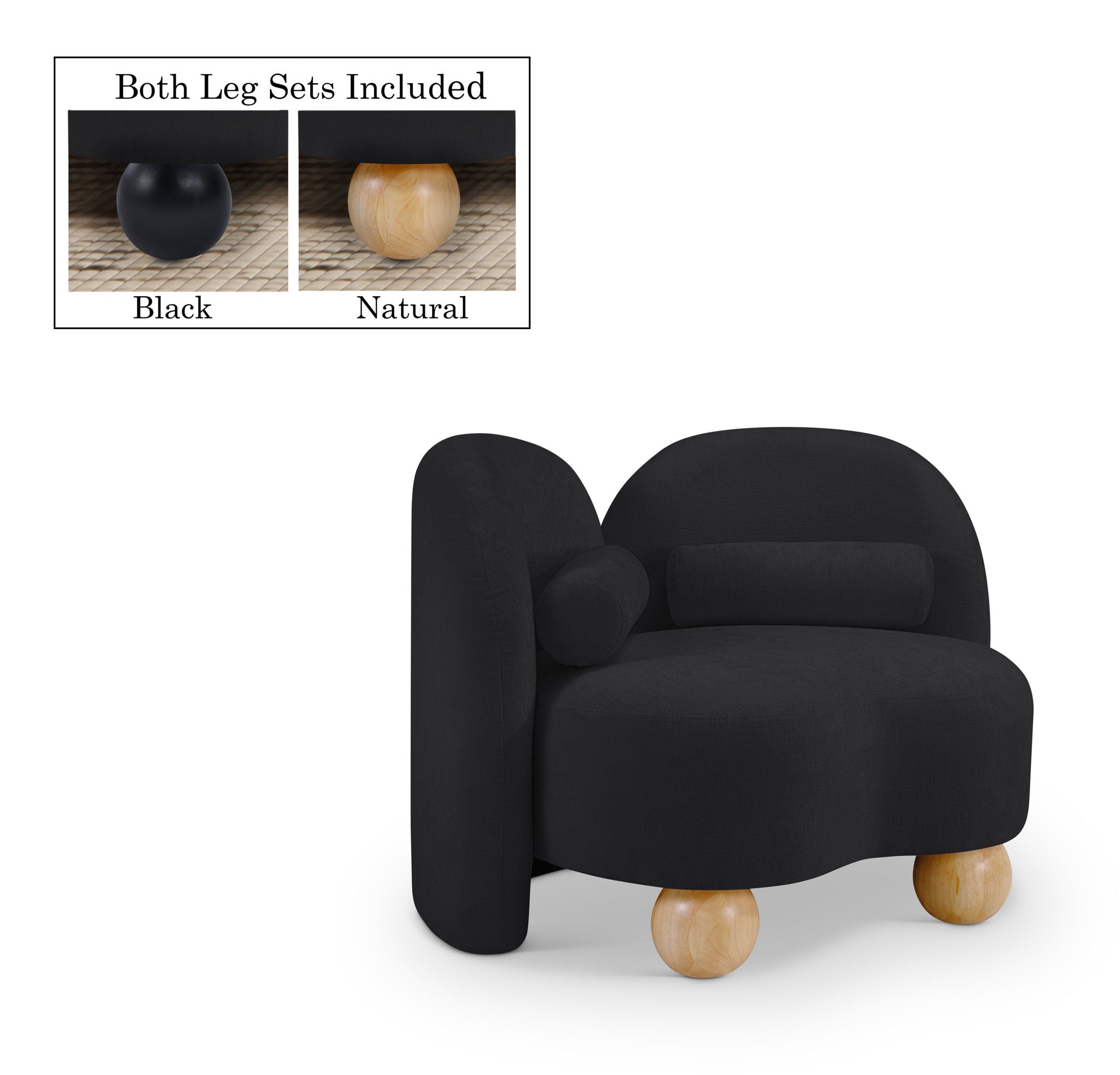 Daphne - Chenille Chair - Urban Living Furniture (Los Angeles, CA)