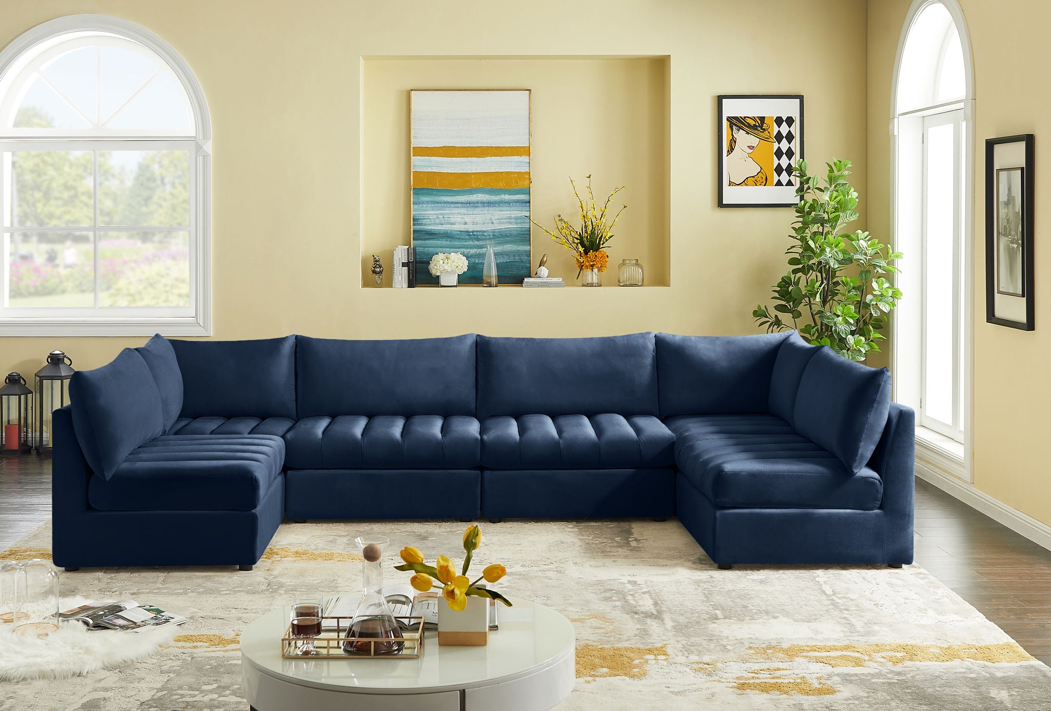 Jacob - Modular U-Shaped Sectional 6 Piece - Urban Living Furniture (Los Angeles, CA)